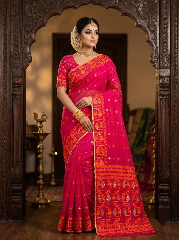 Rajmohini Katdana Jamdani Saree