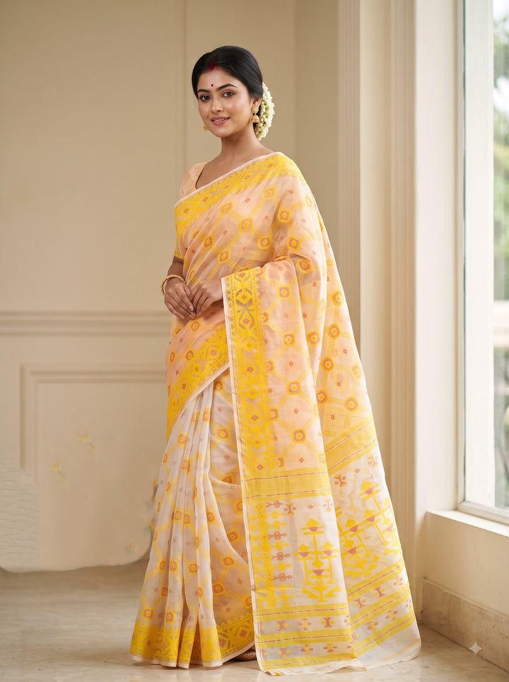Pujar Shaj Bengal Jamdani Saree