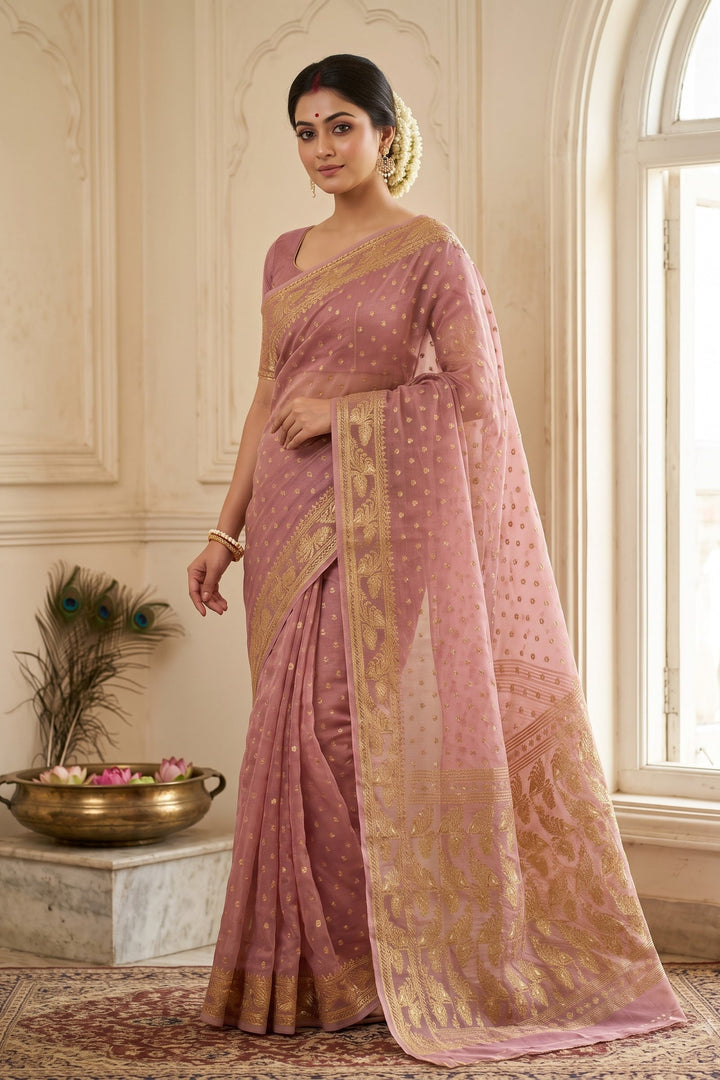 Sharod Shondhya Jamdani Saree