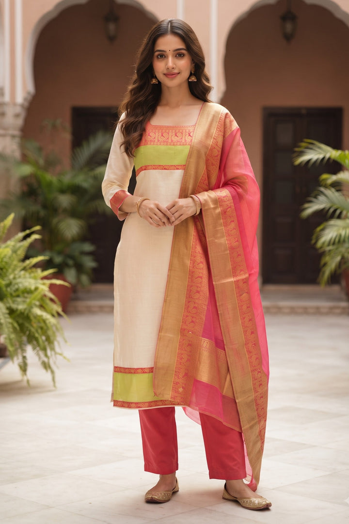 Triveni kanchi Cotton Kurti Set