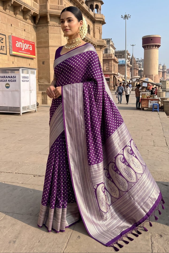 The Queen You Are Crepe Khaddi Silk Saree