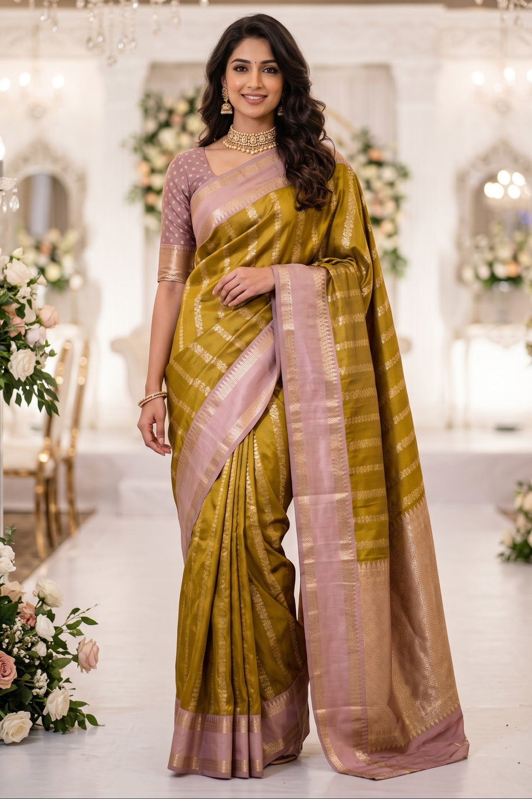 Prem Bandhan Silk Jacquard Weaving Saree