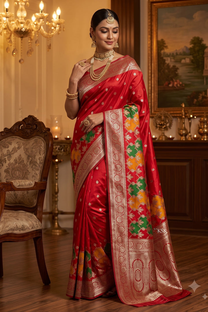 House of Grace Katan Silk Saree
