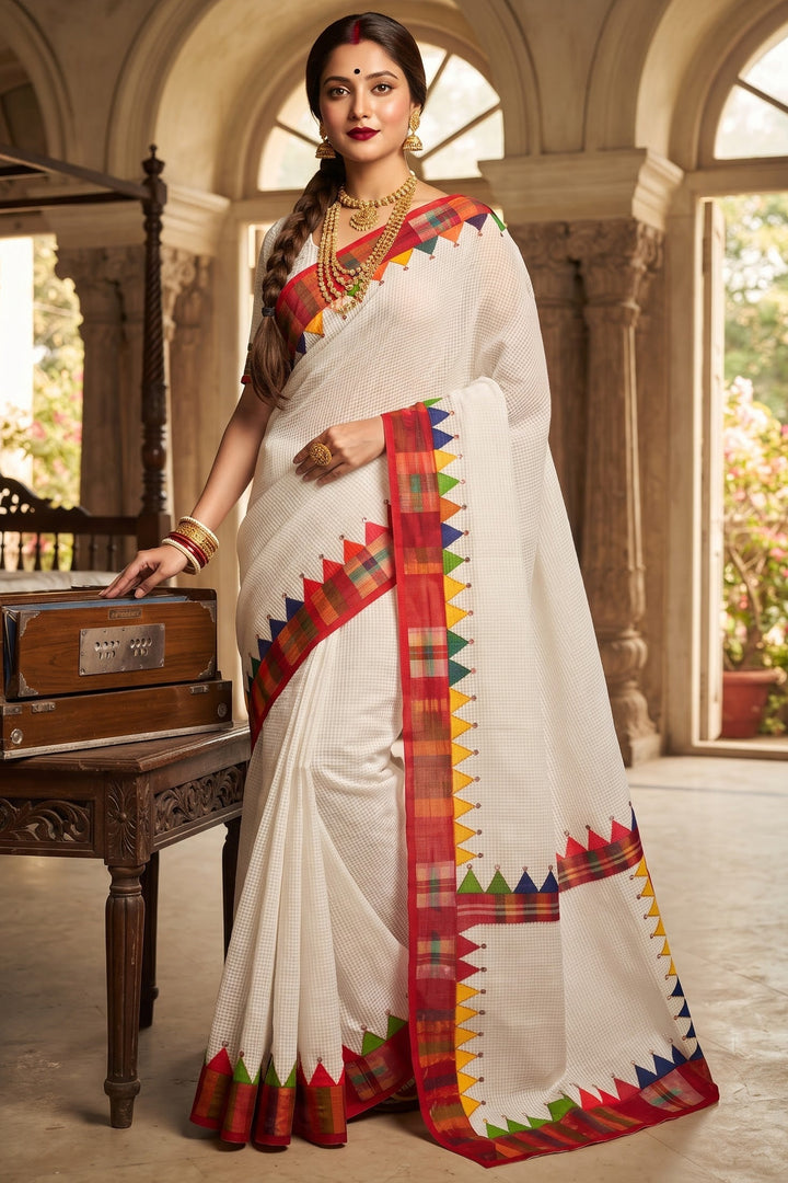 Dirgho Kahini- Temple Saree