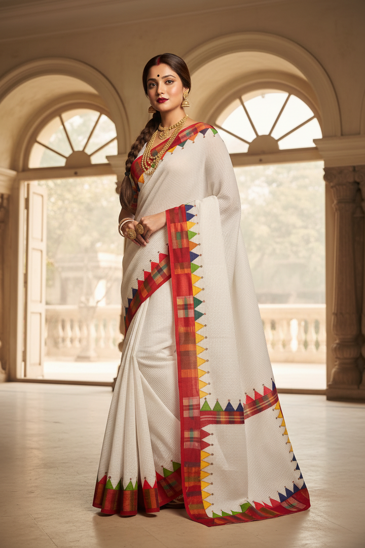 Dirgho Kahini- Temple Saree