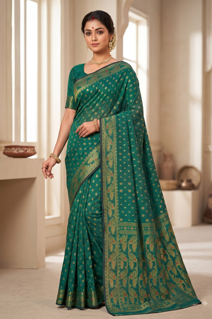 Sharod Shondhya Jamdani Saree