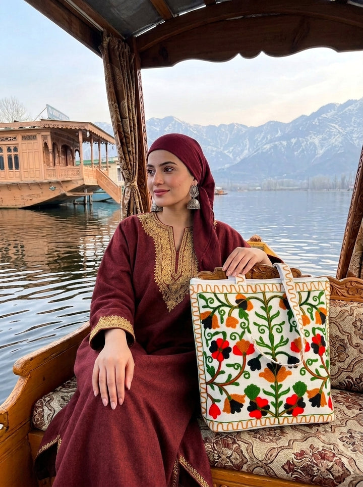 Threads of Wonder - Embroidered Tote Bag