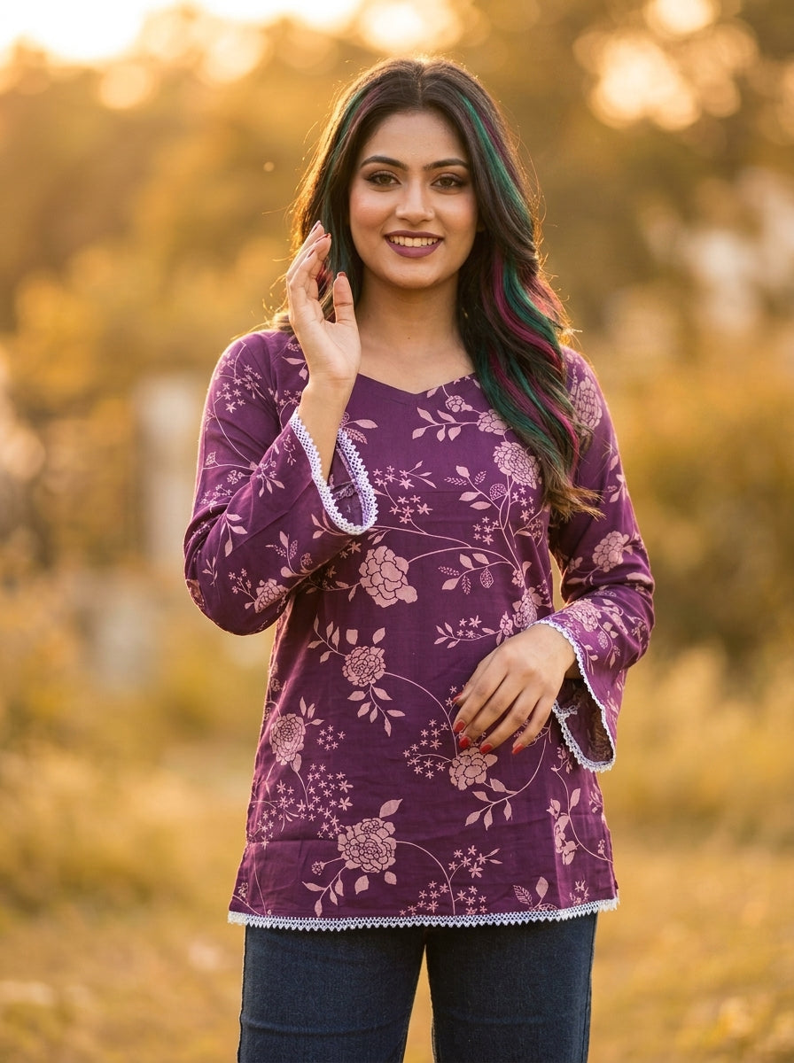 Happiness Bubble-Pure Cotton Kurti