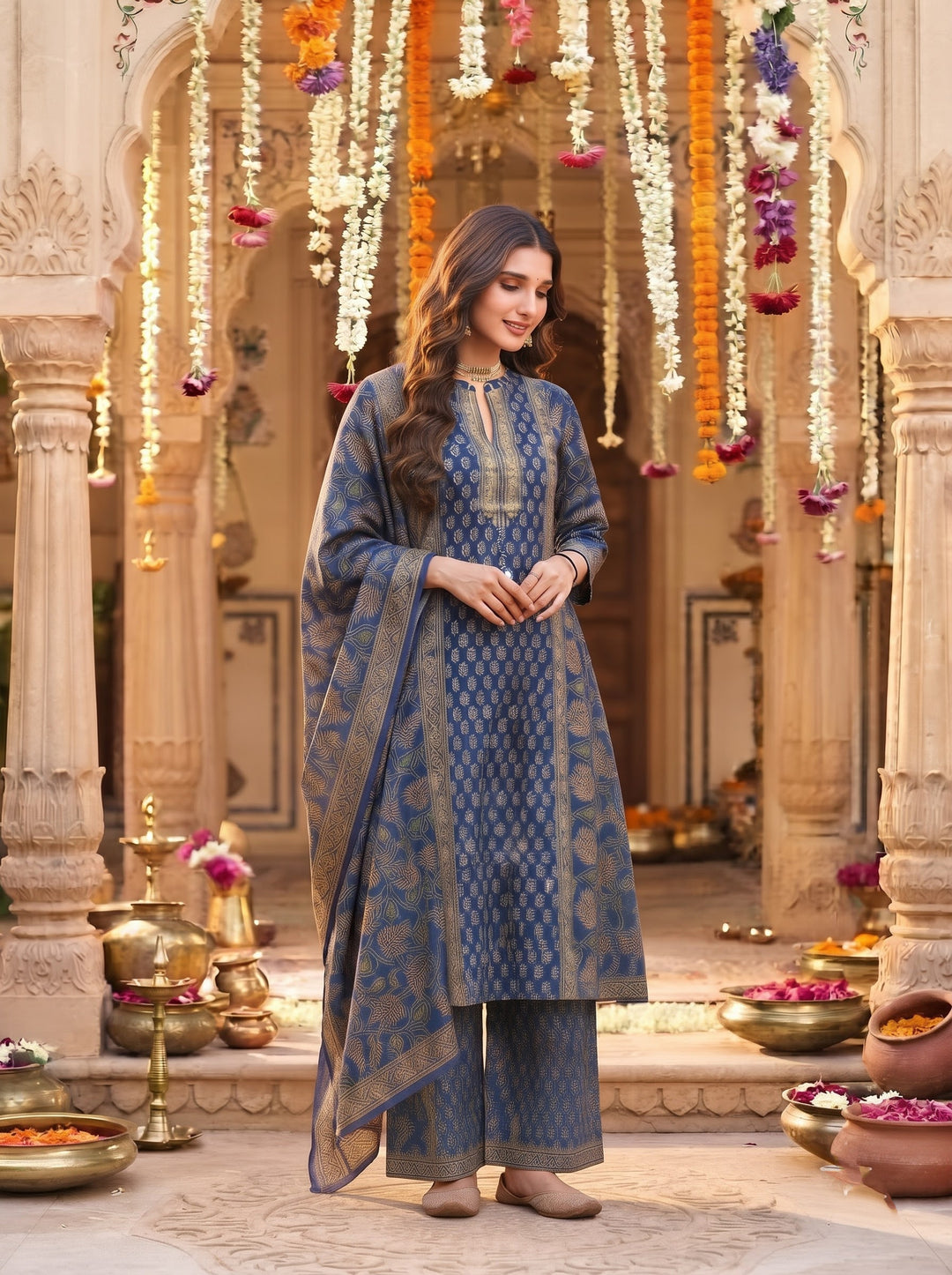 Aavira Ethnic - Cotton Kurti Set