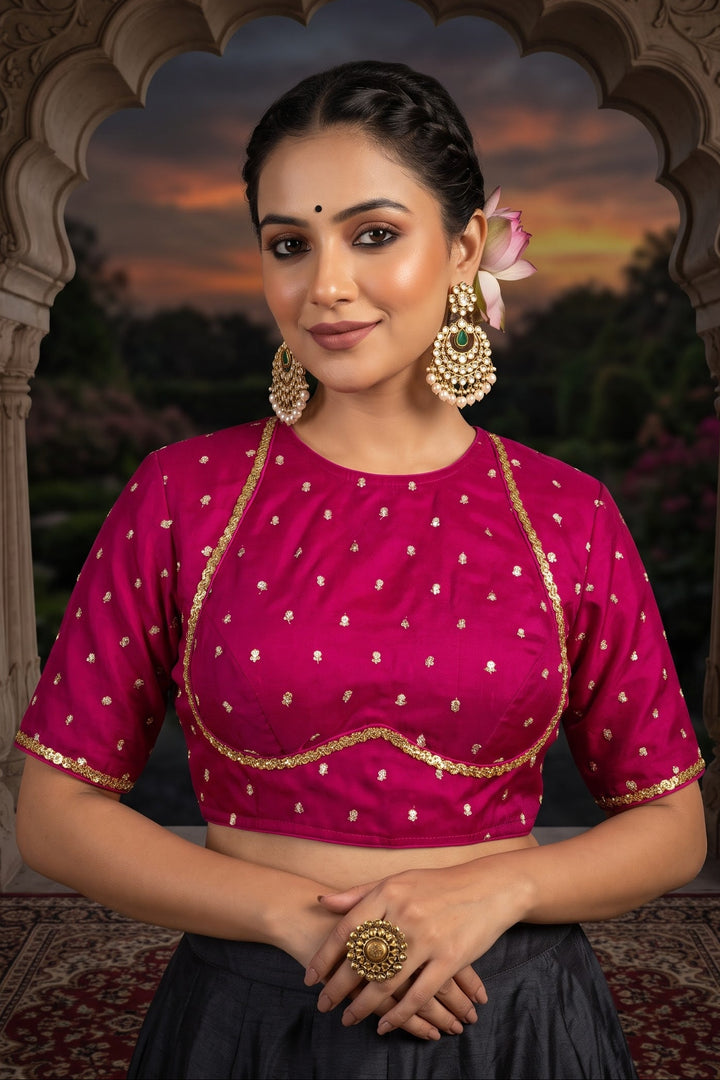 Celeste Noir - Fendy Silk Blouse