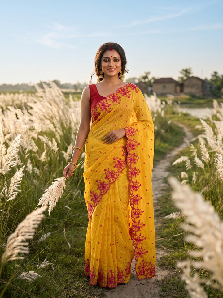 House of Elegance-  Reshom Kota Saree