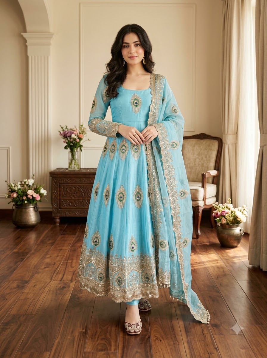 Mor Pankh Royale Gown Set