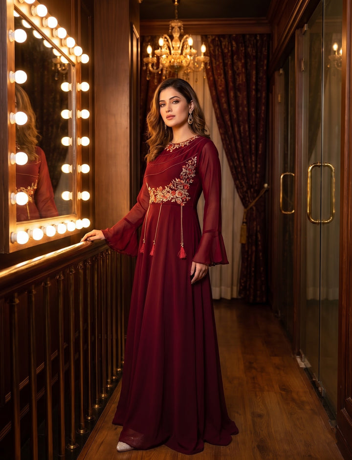 Mystique Reverie -Georgette Gown