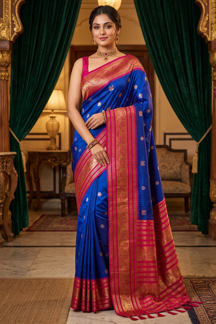 A Tale of Two Tones Fancy Silk Saree