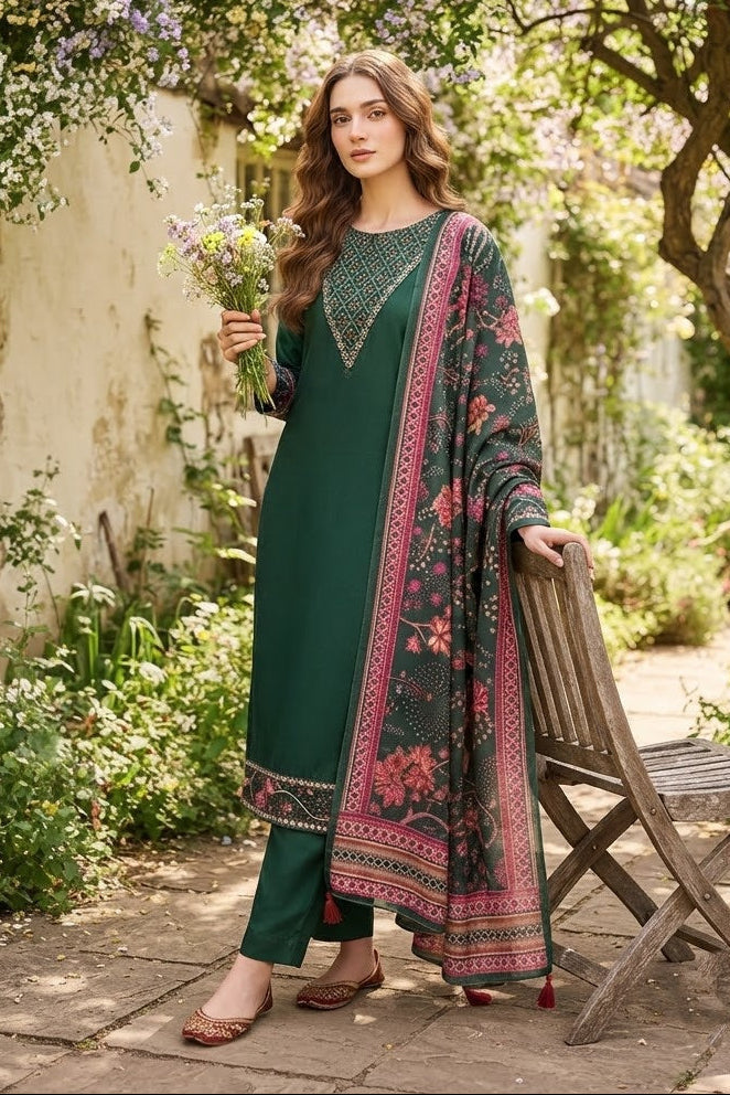 Set to Shine-Premium Cotton Kurti Set with Dupatta