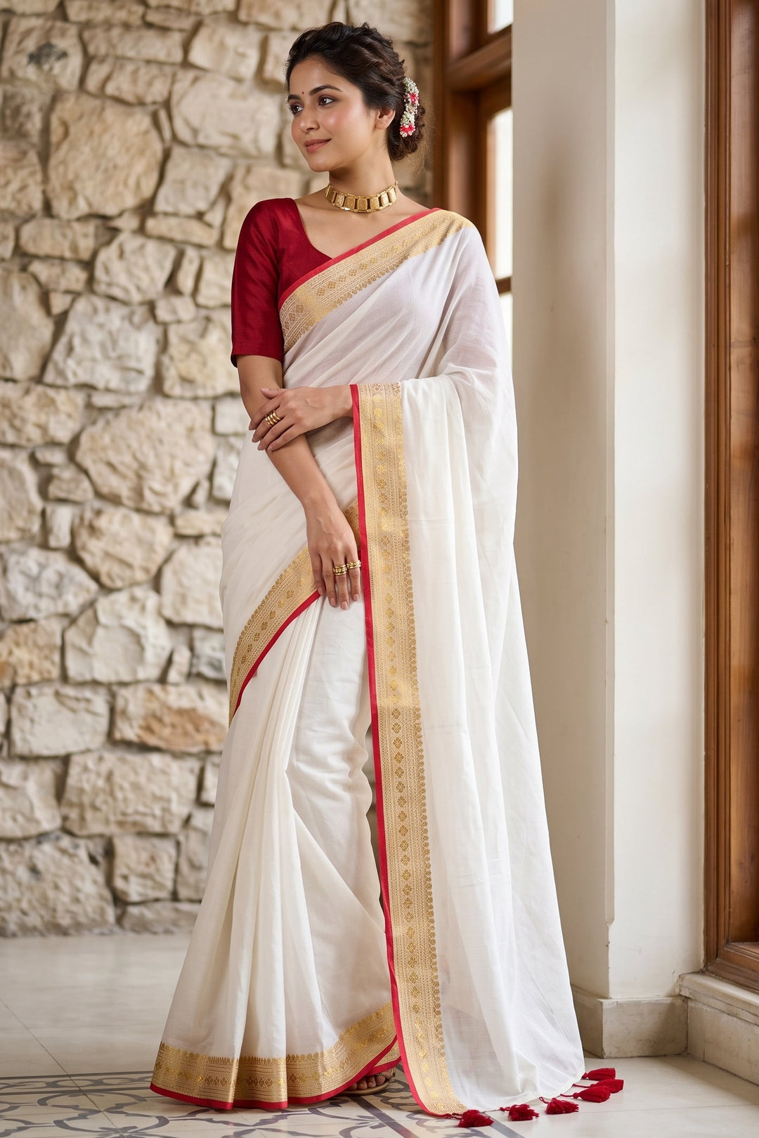 The Minimal Muse Mul Cotton Saree