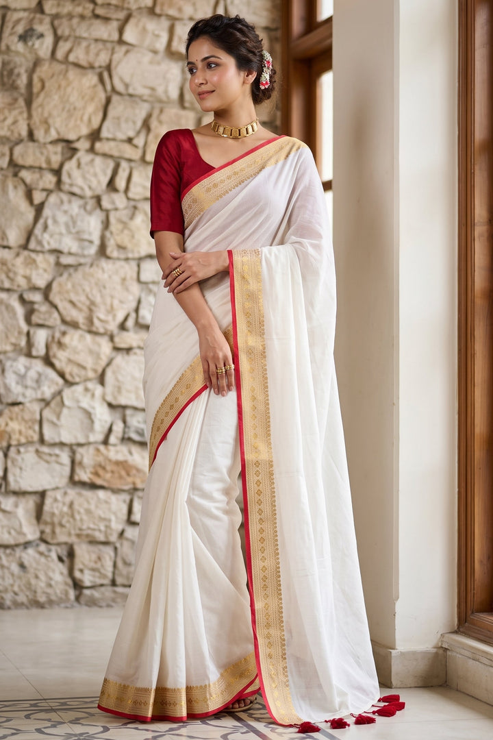 The Minimal Muse Mul Cotton Saree