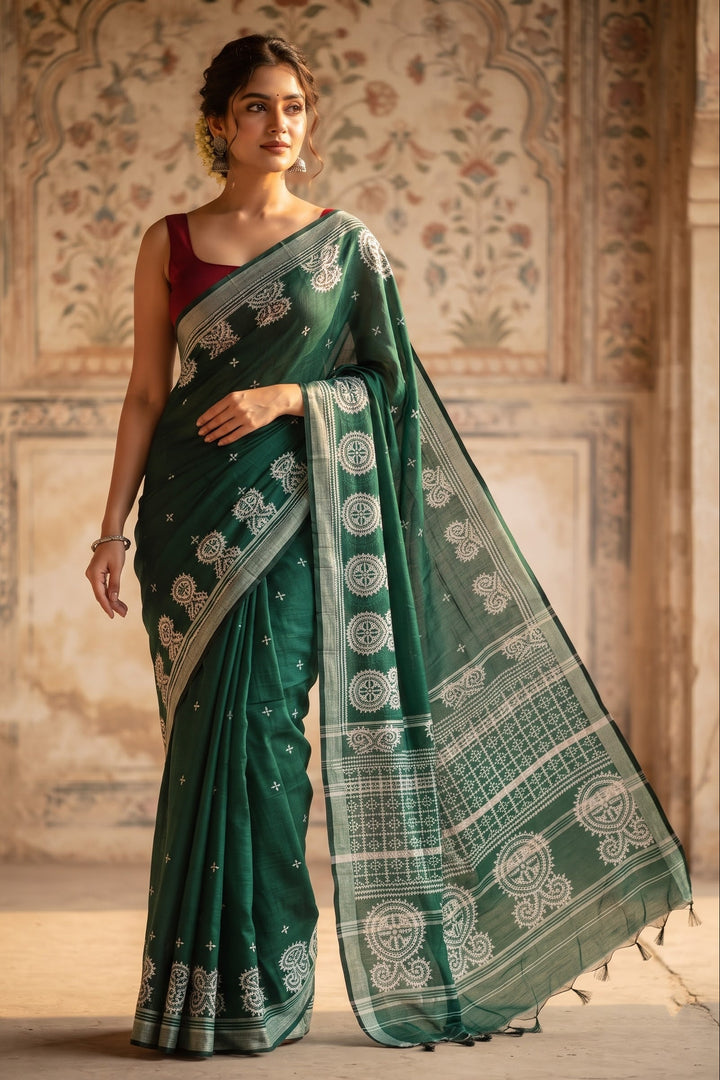 Niharika Khadi Cotton Saree