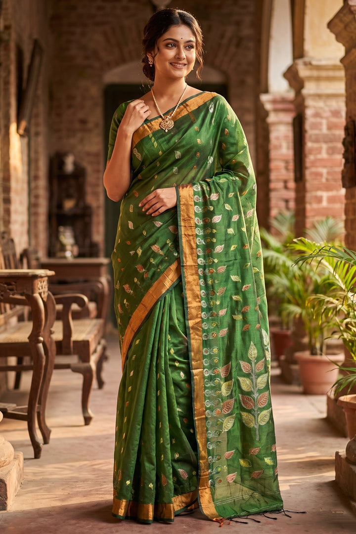 Patrachhaya - Khadi  Cotton Saree