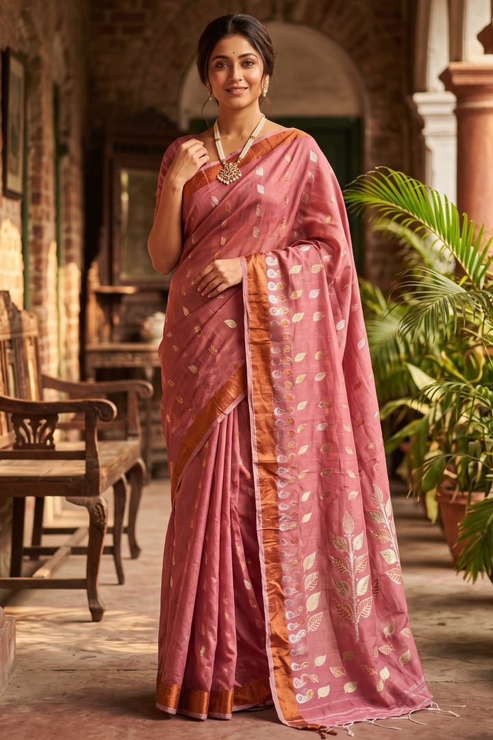 Patrachhaya - Khadi  Cotton Saree