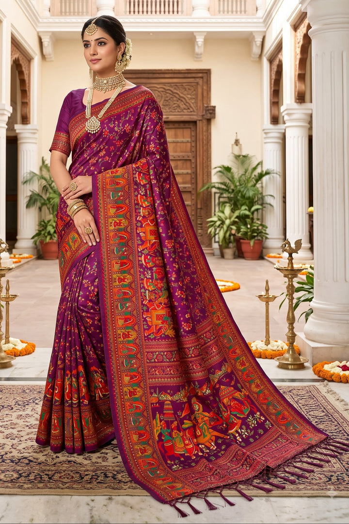 Royal Heirloom Pashmina Silk Saree