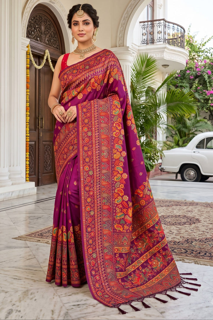 Royal Heirloom Pashmina Silk Saree