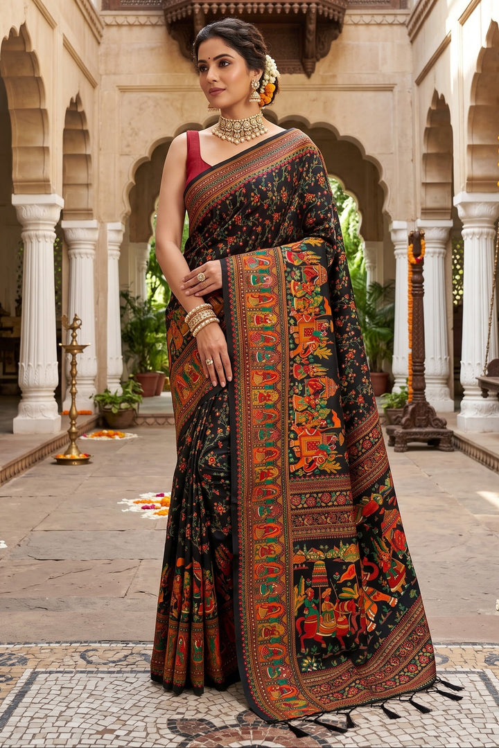 Royal Heirloom Pashmina Silk Saree