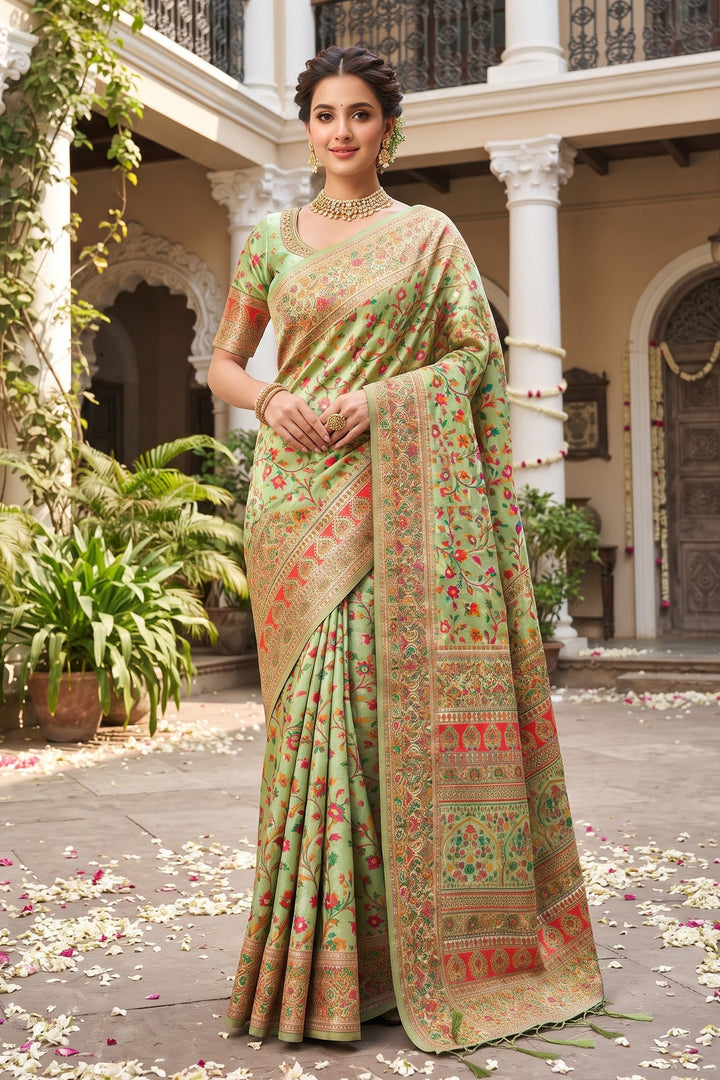 Royal Heirloom Pashmina Silk Saree