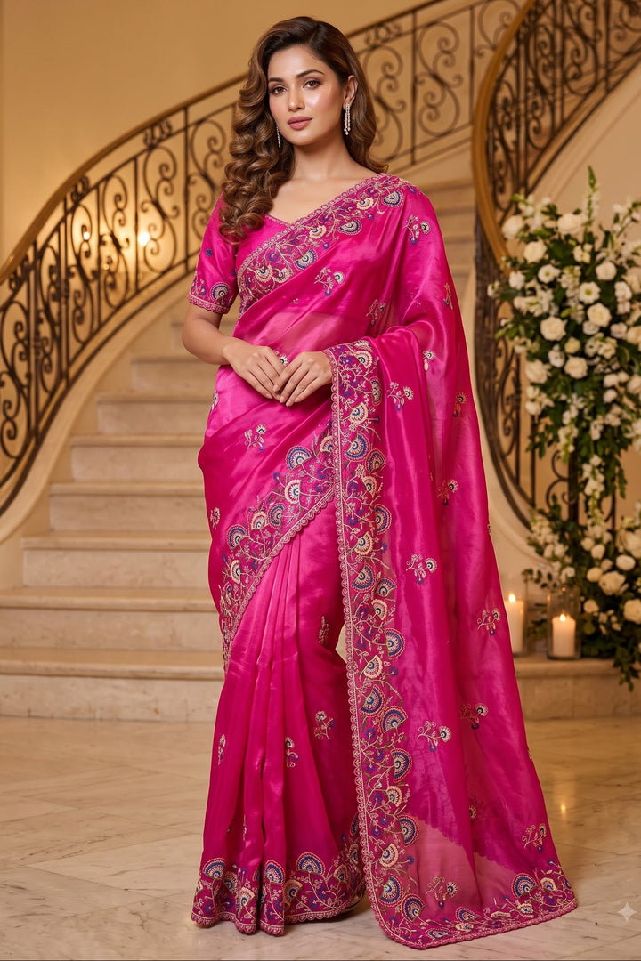 Aurum Affair – Soft Satin Organza Saree