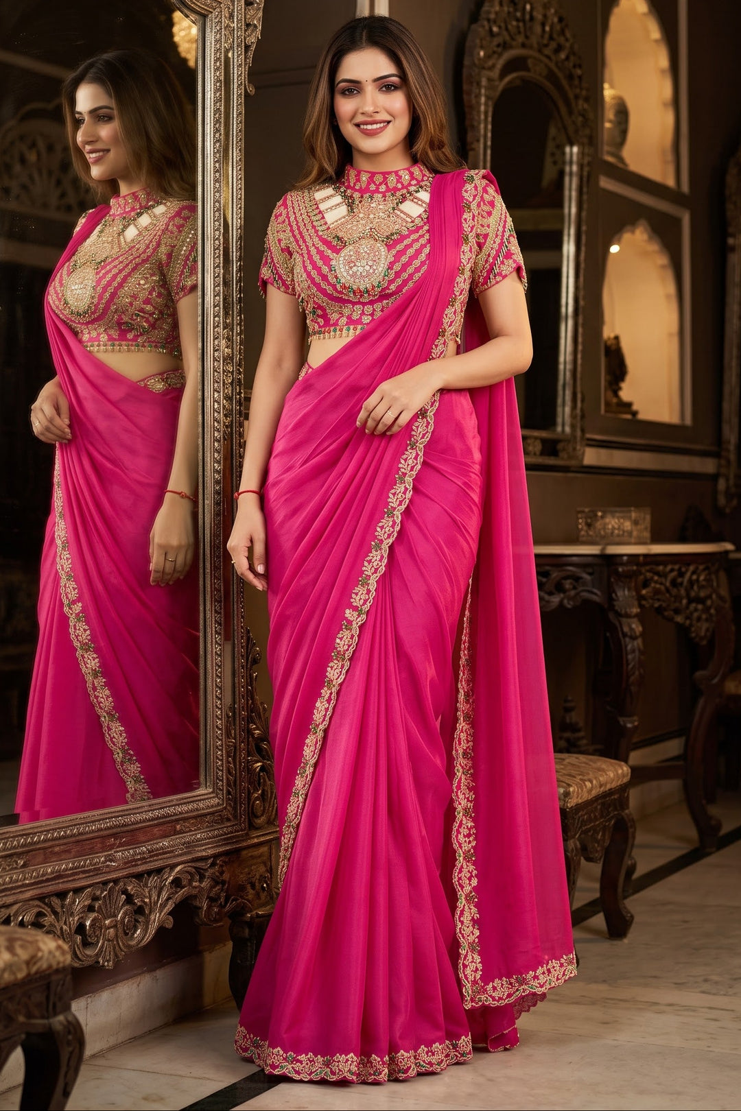 Royal Affair Fancy Silk Ready-to-Wear Saree