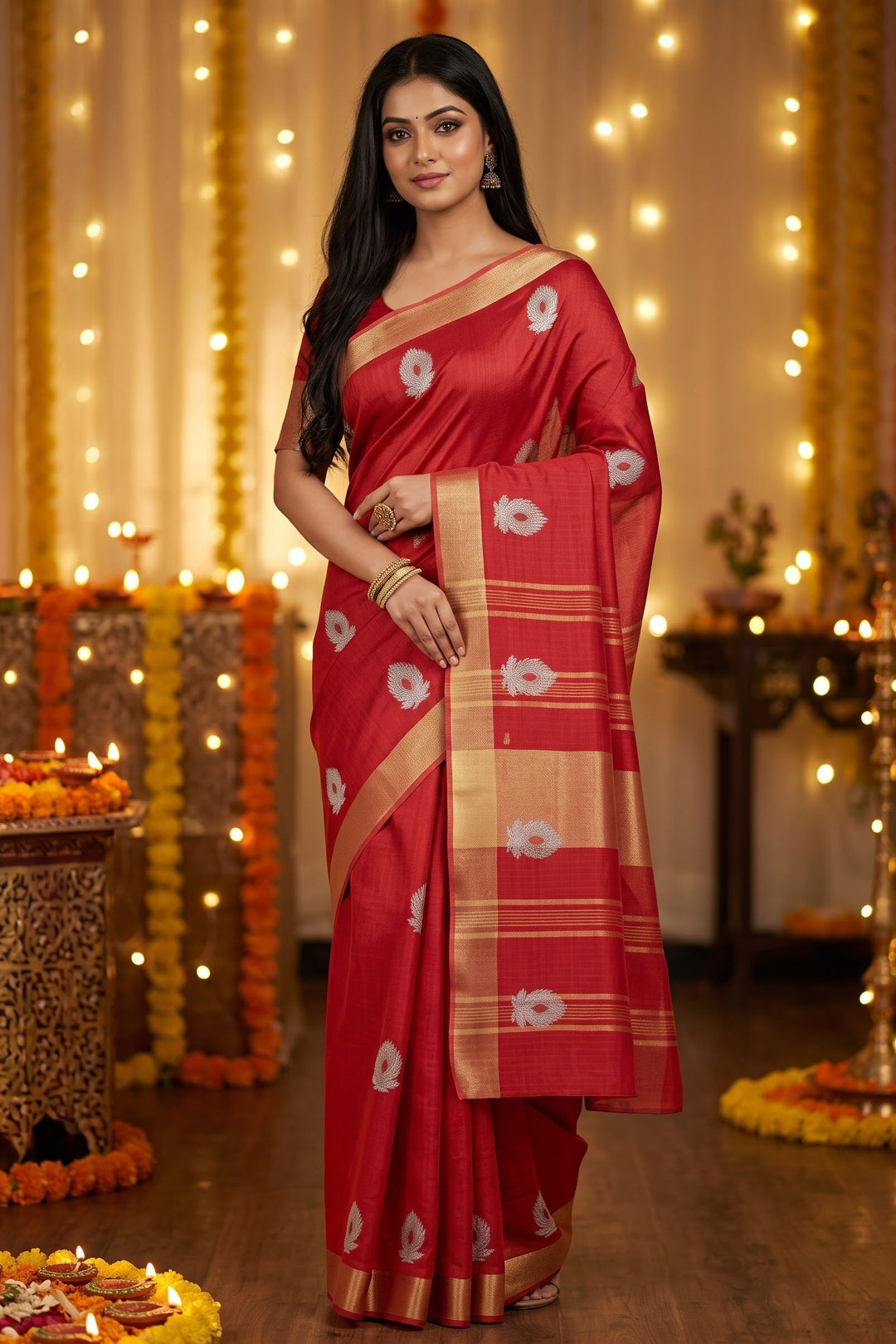 Soft Whisper- Linen Saree