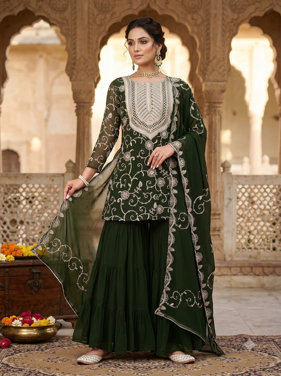 Magnificence light Georgette Sharara Set