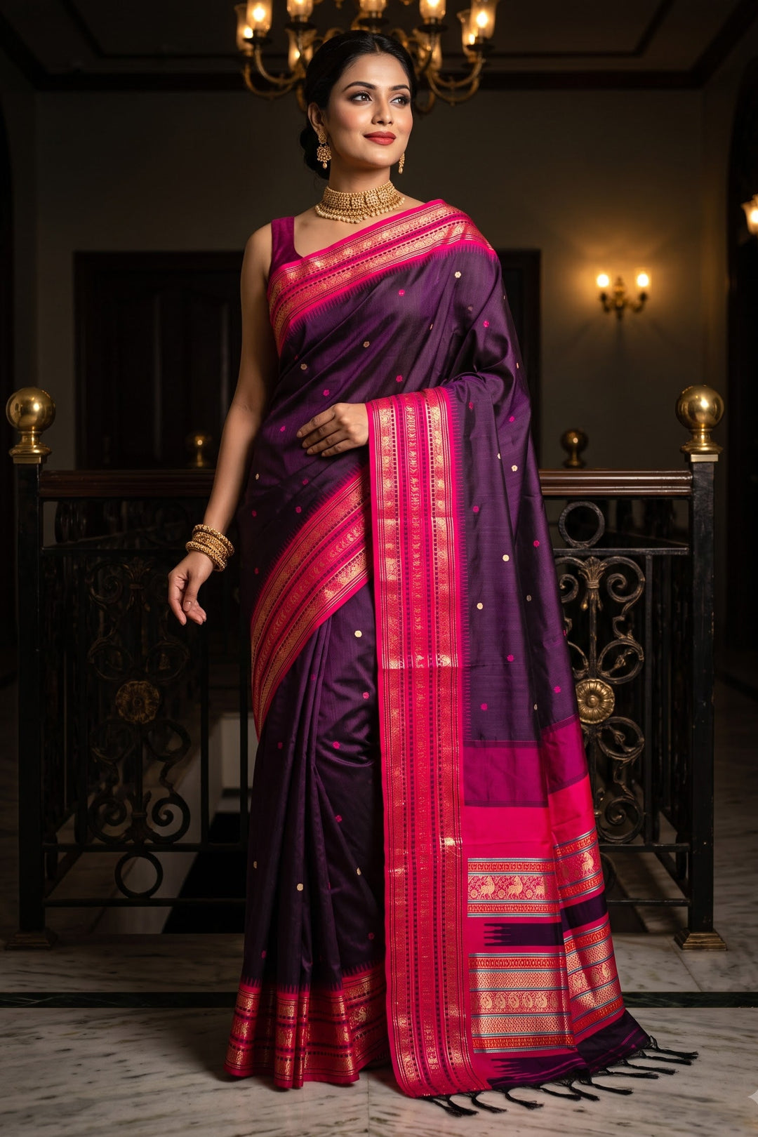 An Affair with Royalty Premium Semi Assam Silk Saree
