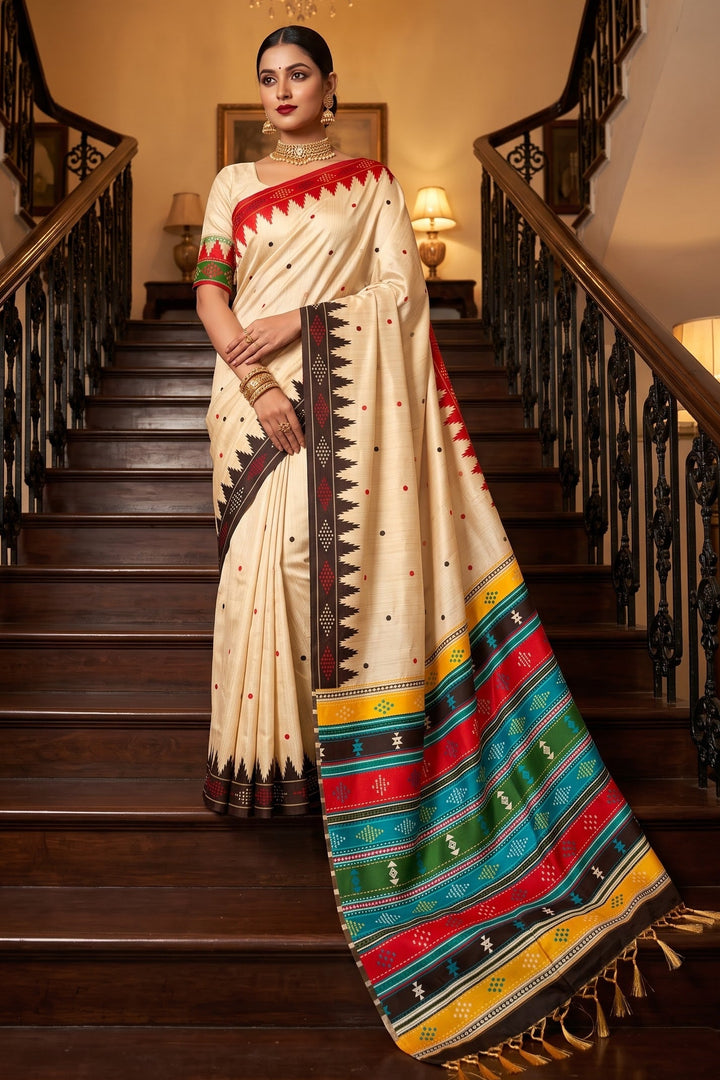Satrangi Rang-Premium (Semi) Assam Silk Saree