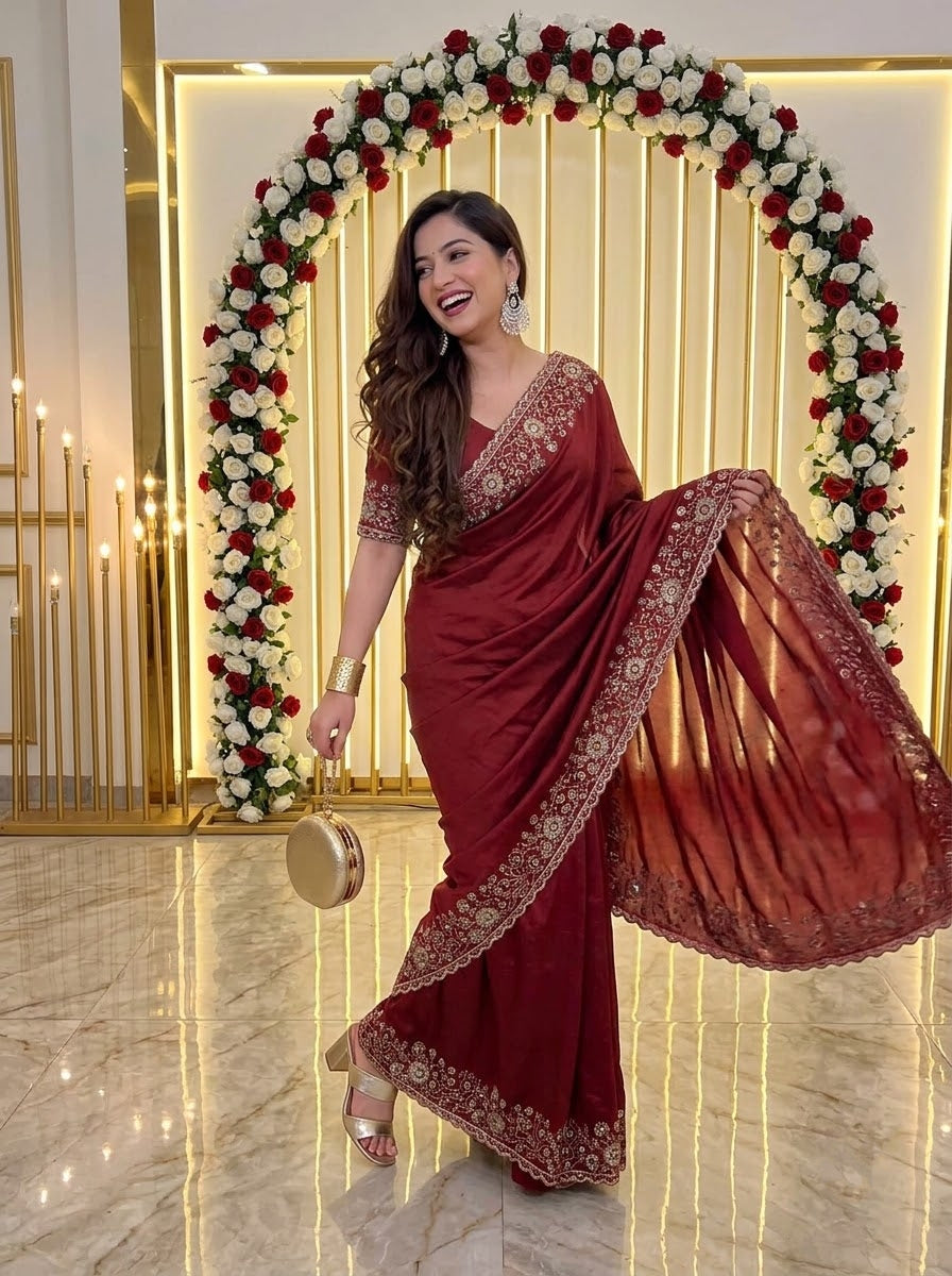 The Dream She Became – Rangoli Silk Saree