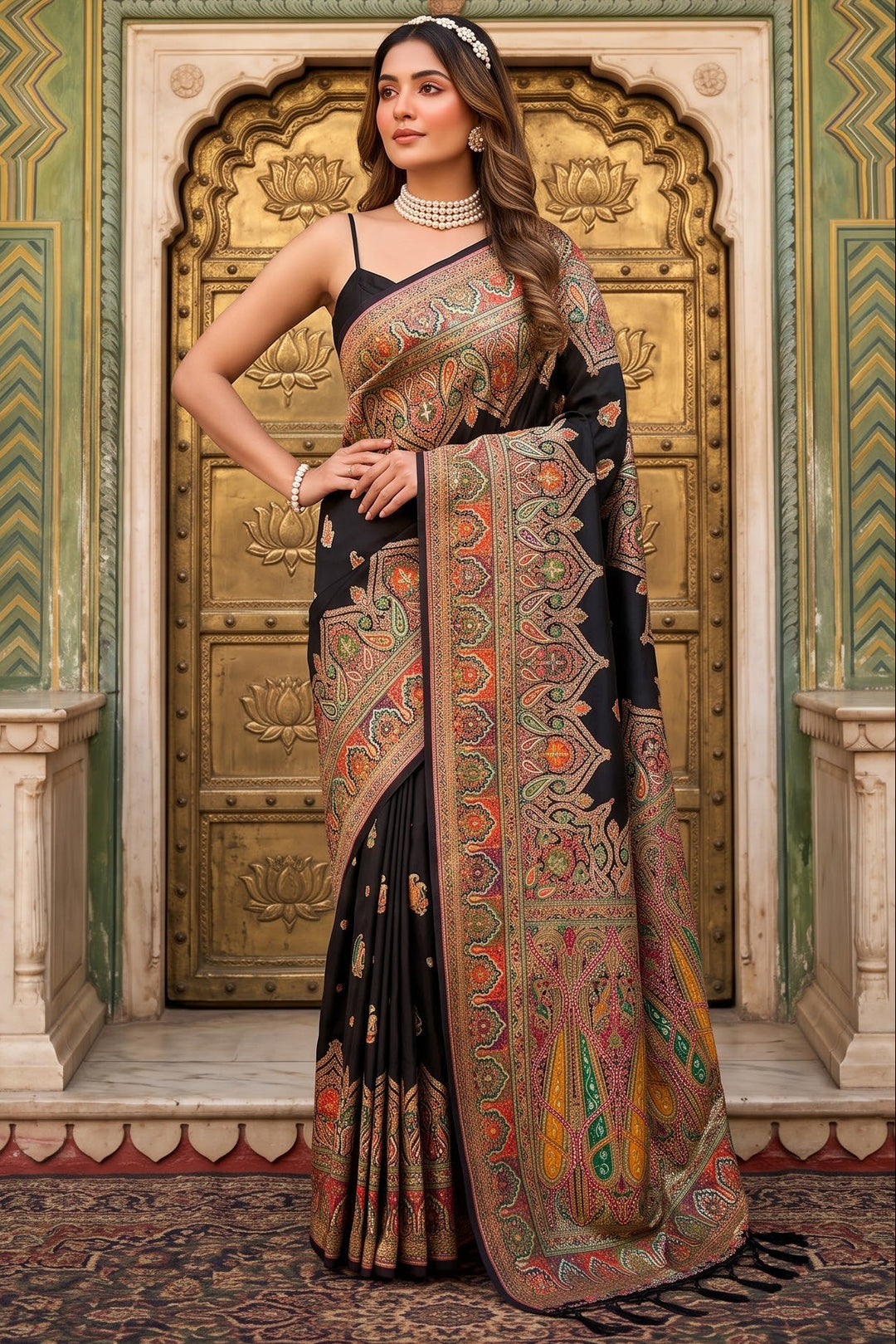 The Story of Her Pashmina Silk Saree
