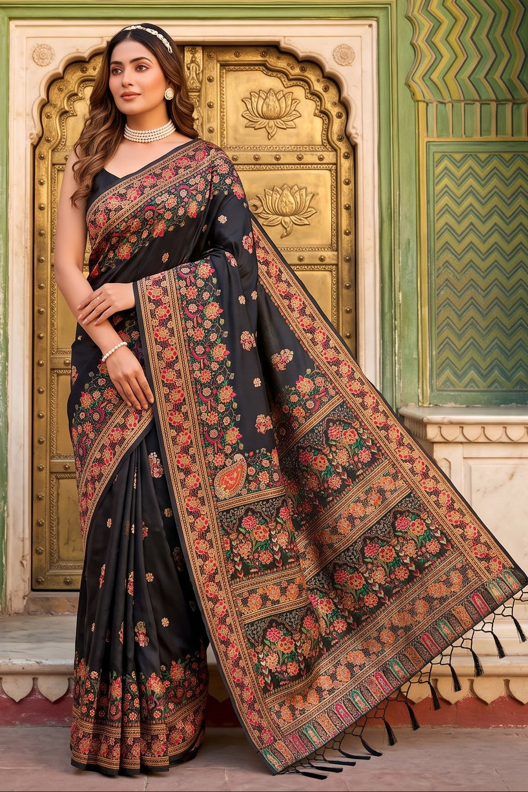 The Story of Her Pashmina Silk Saree