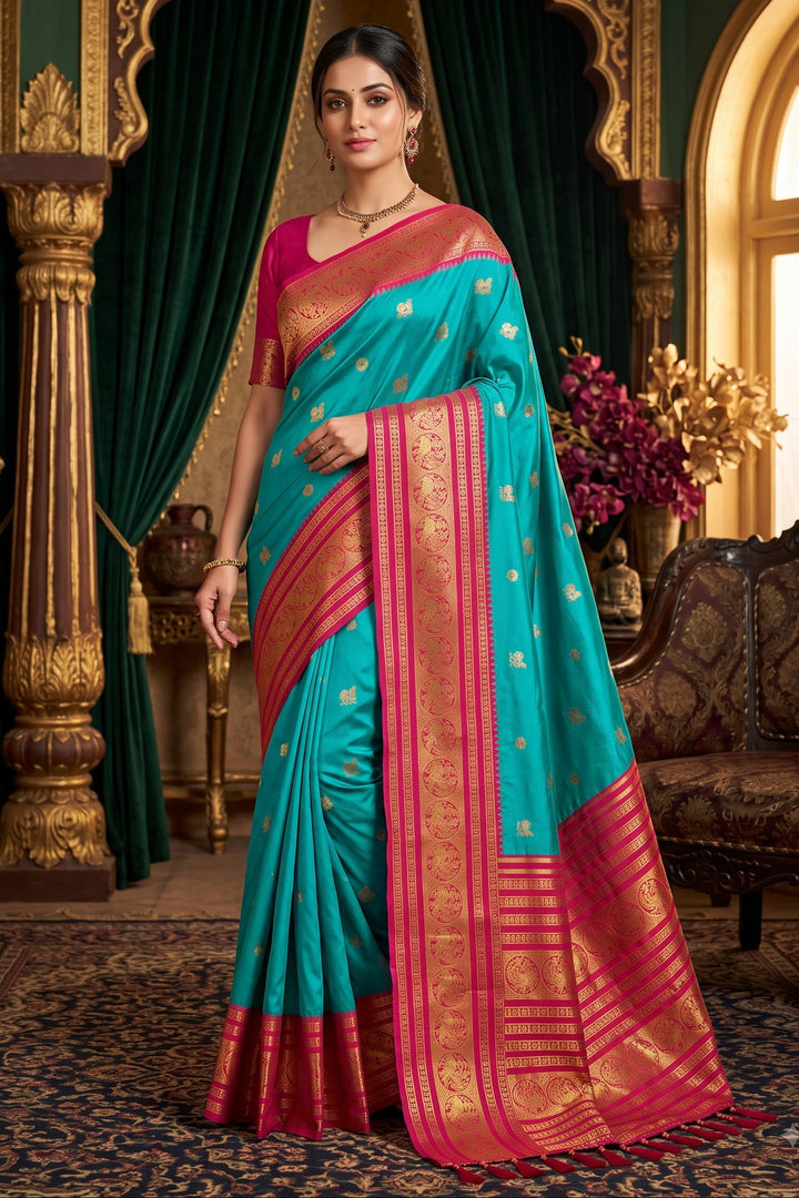 A Tale of Two Tones Fancy Silk Saree