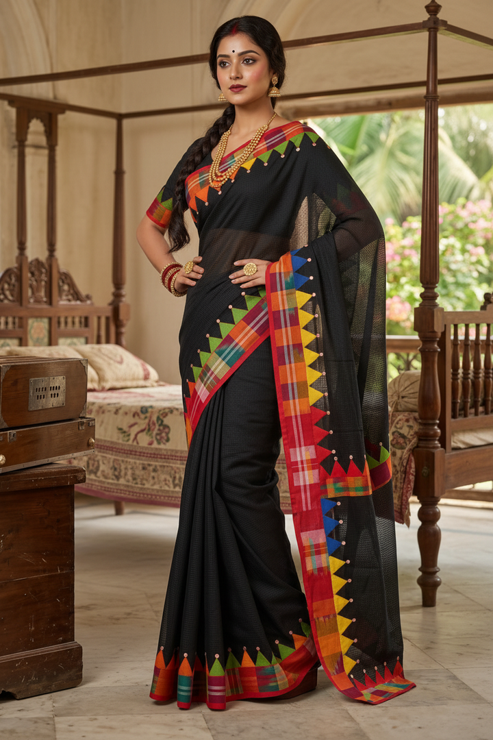 Dirgho Kahini- Temple Saree