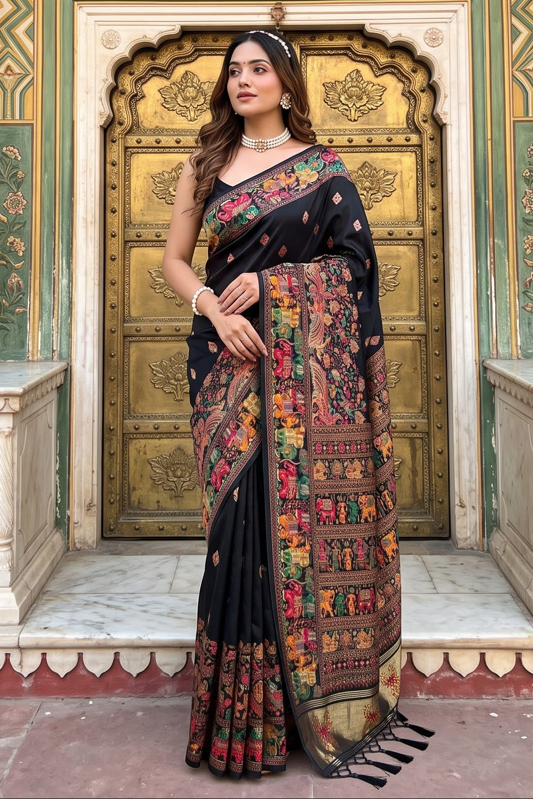 The Story of Her Pashmina Silk Saree