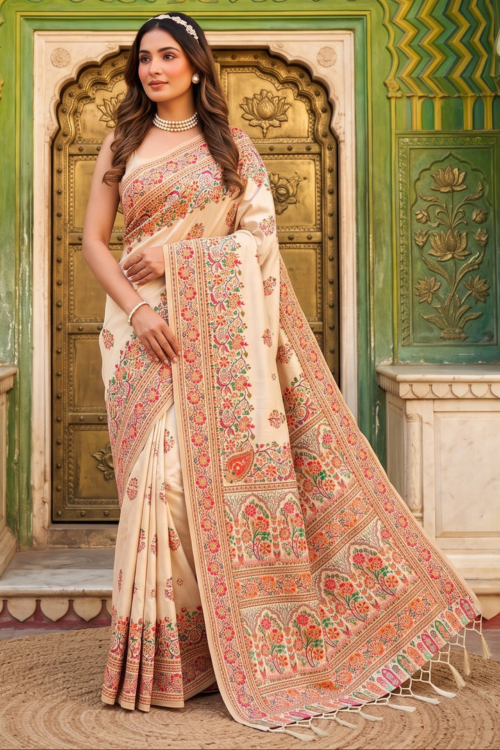 The Story of Her Pashmina Silk Saree
