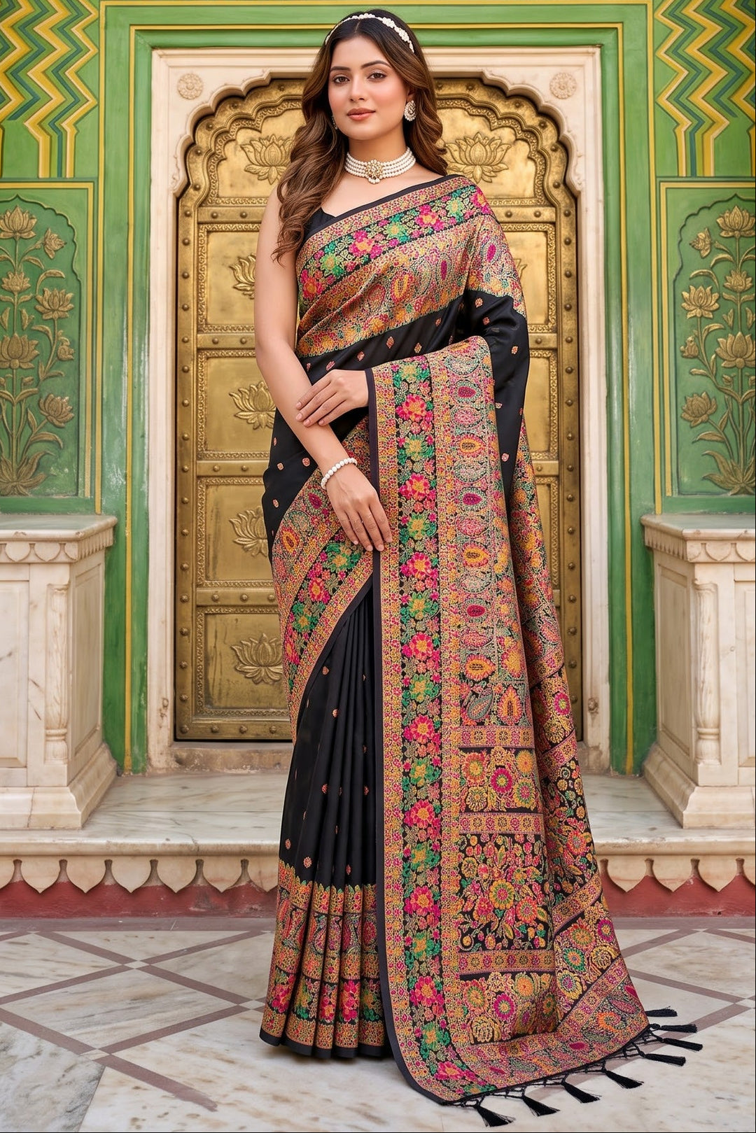 The Story of Her Pashmina Silk Saree