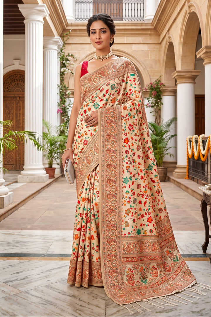 Royal Heirloom Pashmina Silk Saree