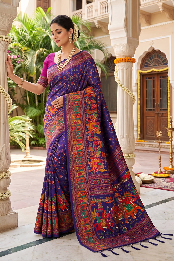 Royal Heirloom Pashmina Silk Saree