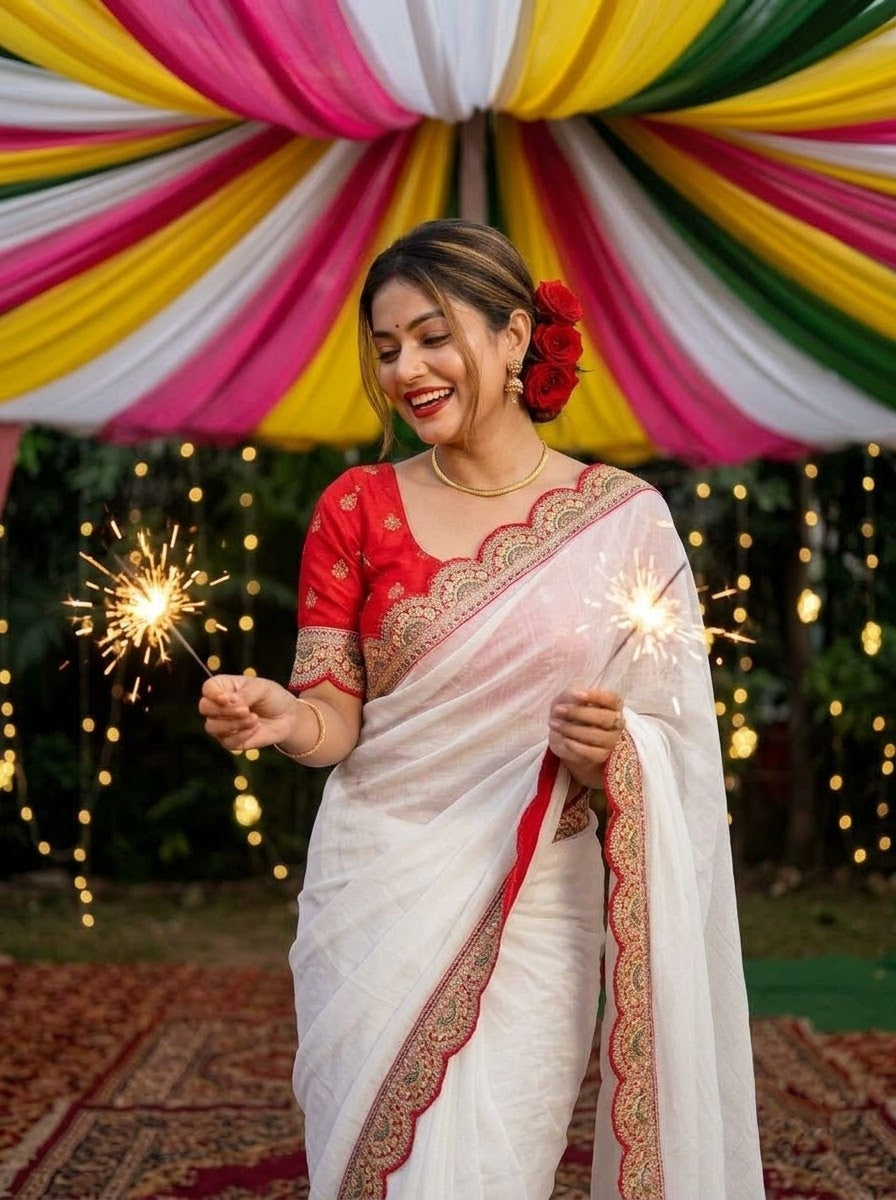 Softly Iconic – Chiffon Silk Saree (Semi)