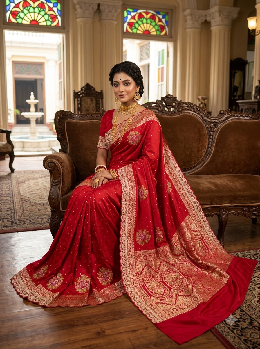 Noor-e-Banaras – Premium Dola Silk Saree