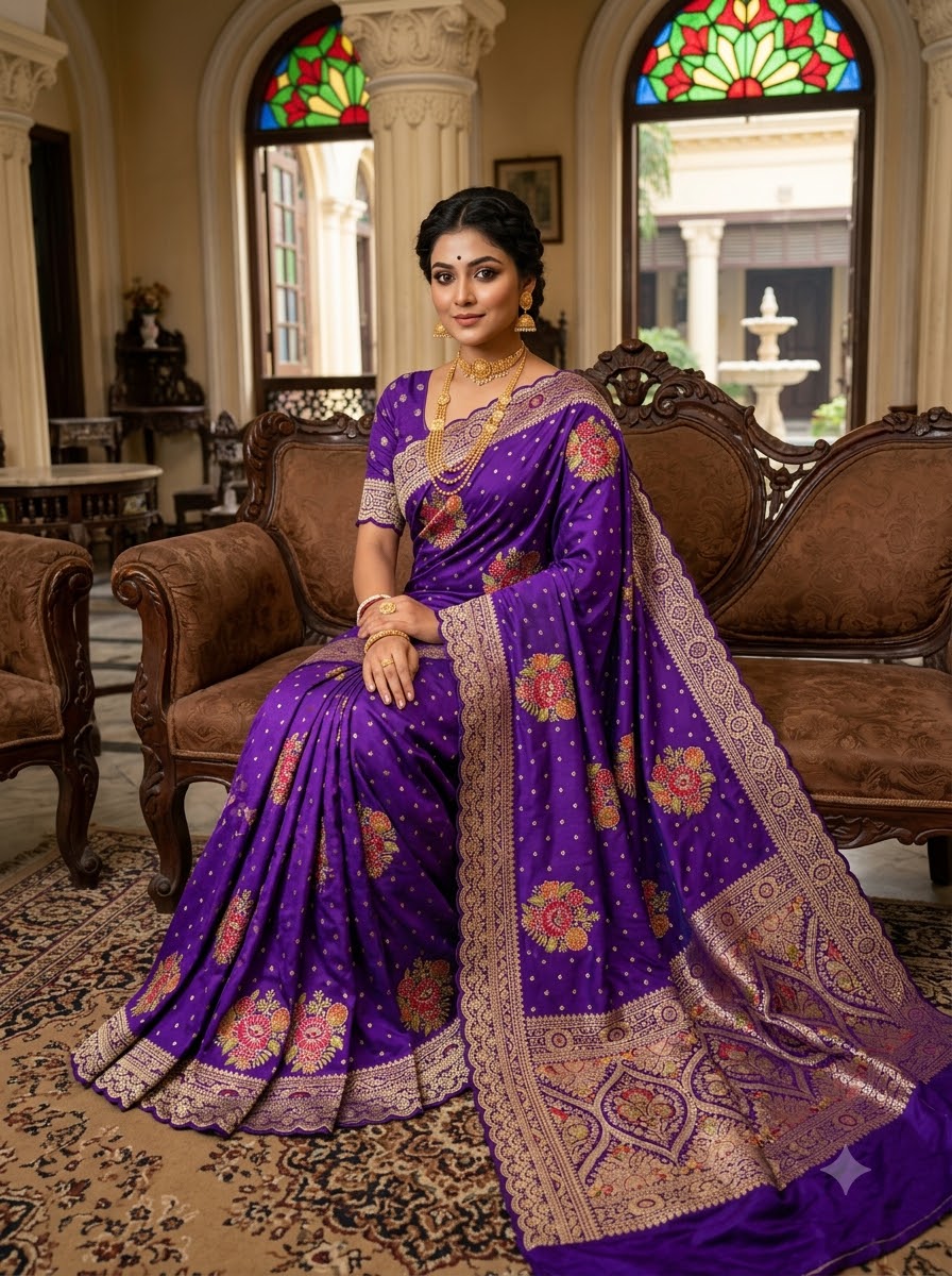 Noor-e-Banaras – Premium Dola Silk Saree
