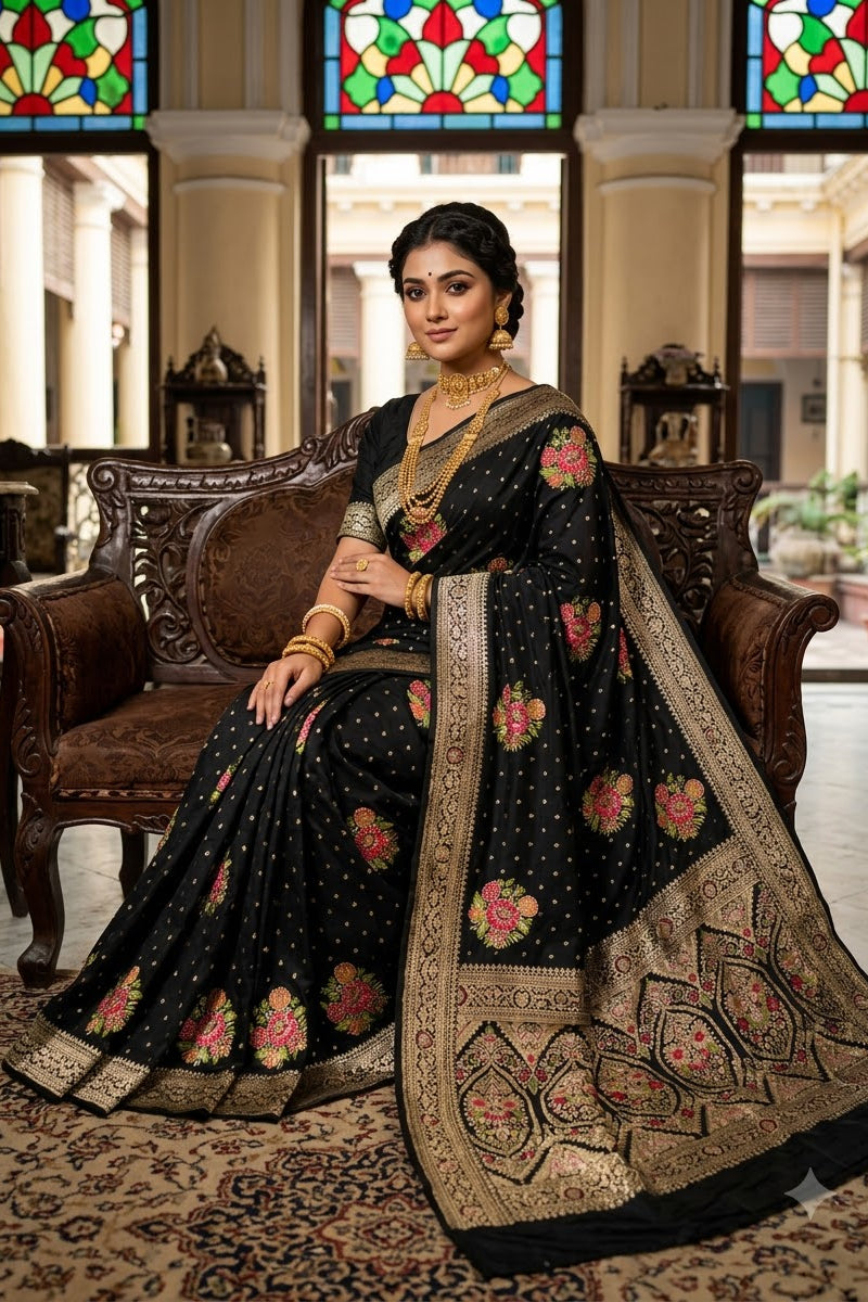 Noor-e-Banaras – Premium Dola Silk Saree