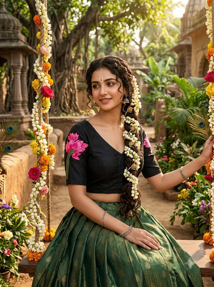 Shyam Sakhi Designer Embroidered Blouse
