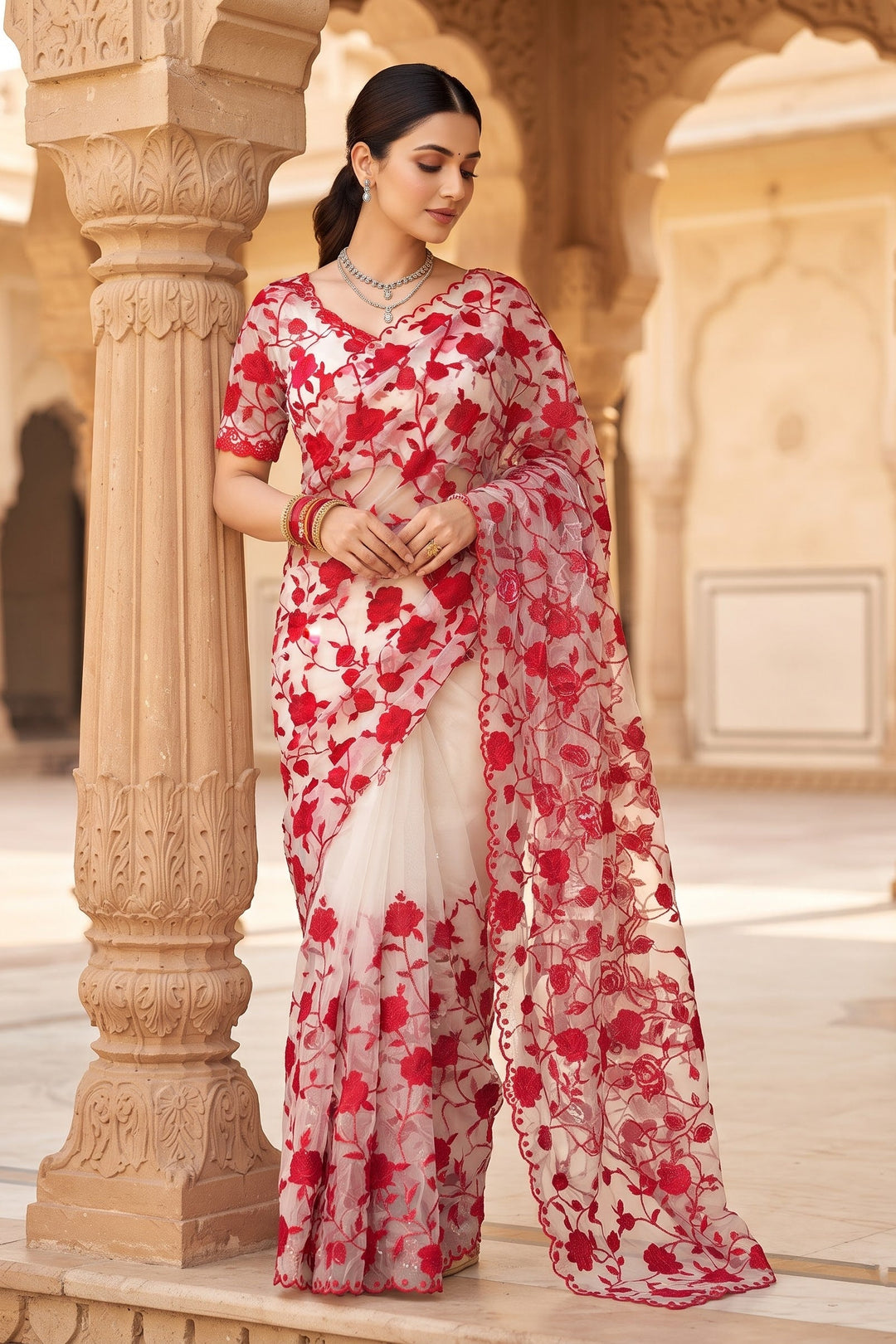 Florielle Grace - Soft Organza Saree